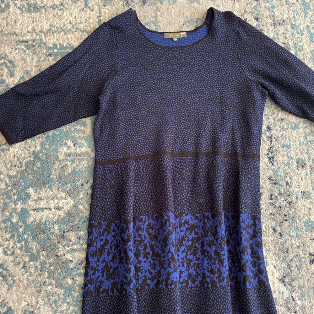 Black and blue dress